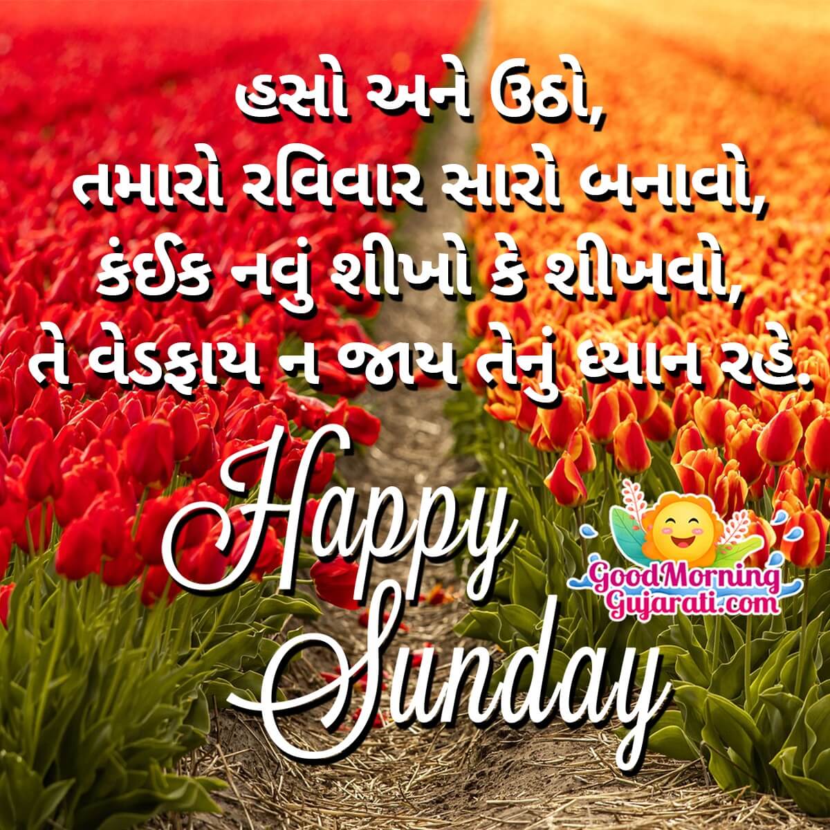 Good Morning Sunday Messages In Gujarati - Good Morning Wishes ...